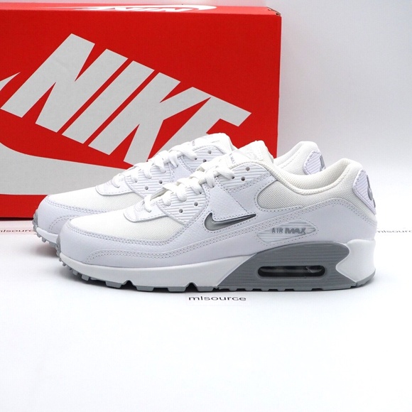 Nike Other - SLD NEW Size 10 Men's Nike Air Max 90 Jewel Swoosh Sneakers FN8005-100 White